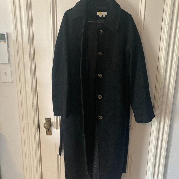 Boden Belted Textured Maxi Coat - Picture 6 of 8